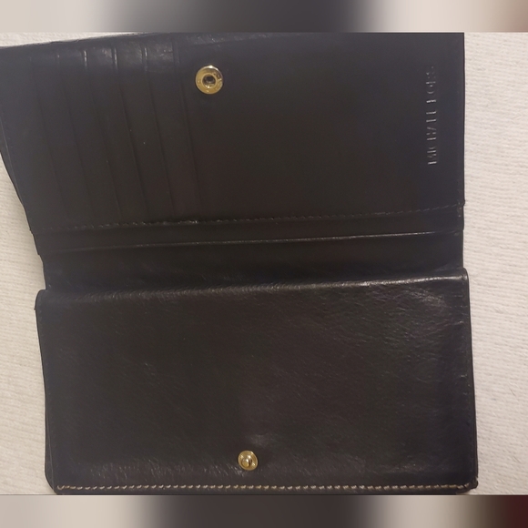 Michael Kors Black Leather Shoulder Bag And Wallet With Silver Accents - Picture 6 of 8